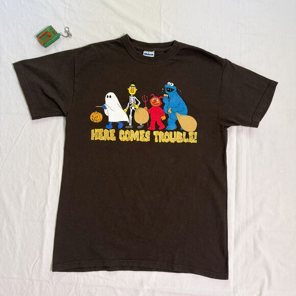 Y2K Sesame Street Halloween T-Shirt - M - Picture 4 of 4
